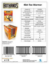 HOTHANDS® TOE WARMERS (40 Packets)