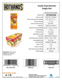 HOTHANDS® INSOLE FOOT WARMERS (16 Pairs)