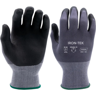 Ironwear 4860 - Iron Tek A1 Cut Resistant Gloves w/ Smooth Nitrile & PU Palm