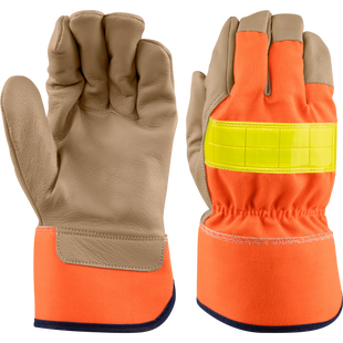 Ironwear 4167 Hi Vis Goat Leather Work Glove - XL